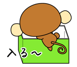 Cute monkey stickers -Osaru part 2 sticker #11121397