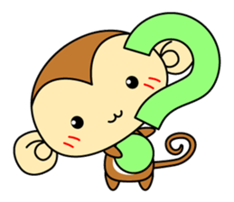 Cute monkey stickers -Osaru part 2 sticker #11121404