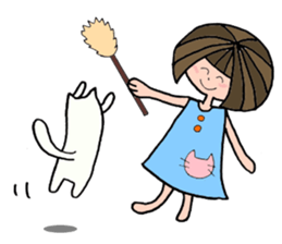 Playful sakura sticker #11121555