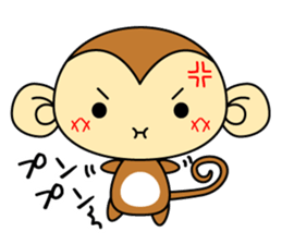 Cute monkey stickers -Osaru part 1 sticker #11122710