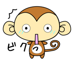 Cute monkey stickers -Osaru part 1 sticker #11122719