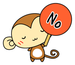 Cute monkey stickers -Osaru part 1 sticker #11122733
