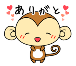 Cute monkey stickers -Osaru part 1 sticker #11122741