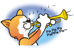 Performance cat "Meow" sticker3. sticker #11122774