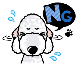 iinu - Bedlington Terrier sticker #11122865