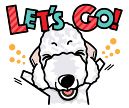 iinu - Bedlington Terrier sticker #11122866