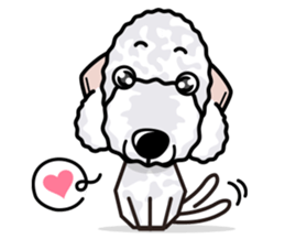 iinu - Bedlington Terrier sticker #11122867