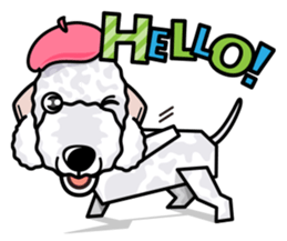 iinu - Bedlington Terrier sticker #11122895