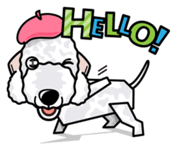 iinu - Bedlington Terrier sticker #11122895