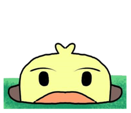 angry little duck sticker #11123224