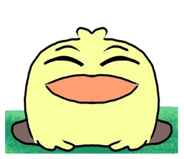 angry little duck sticker #11123225