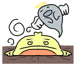 angry little duck sticker #11123227
