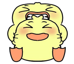 angry little duck sticker #11123228