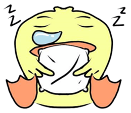 angry little duck sticker #11123230
