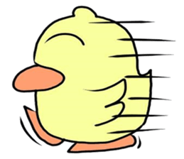 angry little duck sticker #11123232