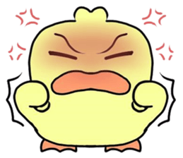angry little duck sticker #11123237