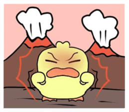 angry little duck sticker #11123238