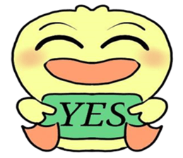 angry little duck sticker #11123242