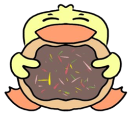 angry little duck sticker #11123244