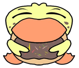 angry little duck sticker #11123245