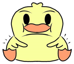angry little duck sticker #11123247