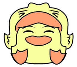 angry little duck sticker #11123248