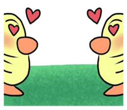 angry little duck sticker #11123250