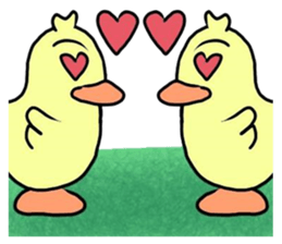 angry little duck sticker #11123251