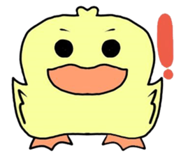 angry little duck sticker #11123253