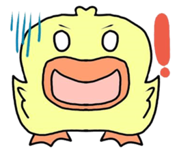 angry little duck sticker #11123254