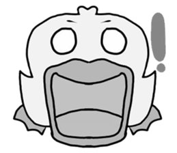 angry little duck sticker #11123255