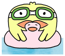 angry little duck sticker #11123256