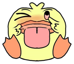 angry little duck sticker #11123257