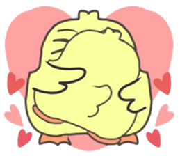 angry little duck sticker #11123262