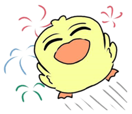 angry little duck sticker #11123263