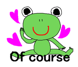Love, healing frog 3 (work words) sticker #11124217