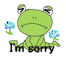 Love, healing frog 3 (work words) sticker #11124220