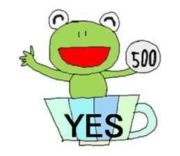 Love, healing frog 3 (work words) sticker #11124231