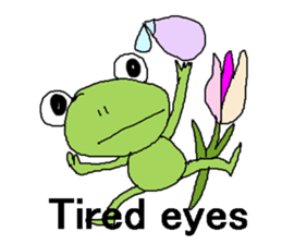 Love, healing frog 3 (work words) sticker #11124251
