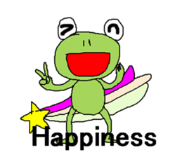 Love, healing frog 3 (work words) sticker #11124252