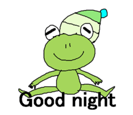 Love, healing frog 3 (work words) sticker #11124253