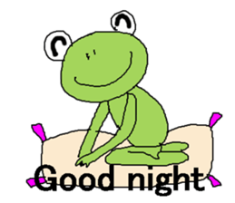 Love, healing frog 3 (work words) sticker #11124255