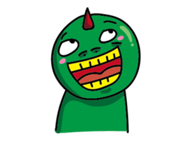 Red Corner Green Monster ~ sticker #11124365