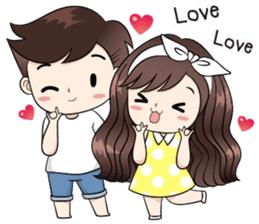 Boobib Cute Couple sticker #11124637