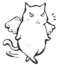 Nyagoriel the angel cat sticker #11125262