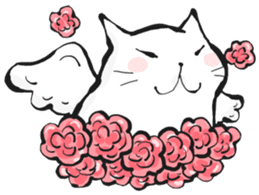 Nyagoriel the angel cat sticker #11125265