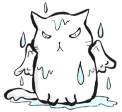 Nyagoriel the angel cat sticker #11125268