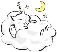 Nyagoriel the angel cat sticker #11125270