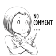 Doodle girl 2 sticker #11125341