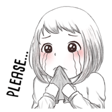 Doodle girl 2 sticker #11125363